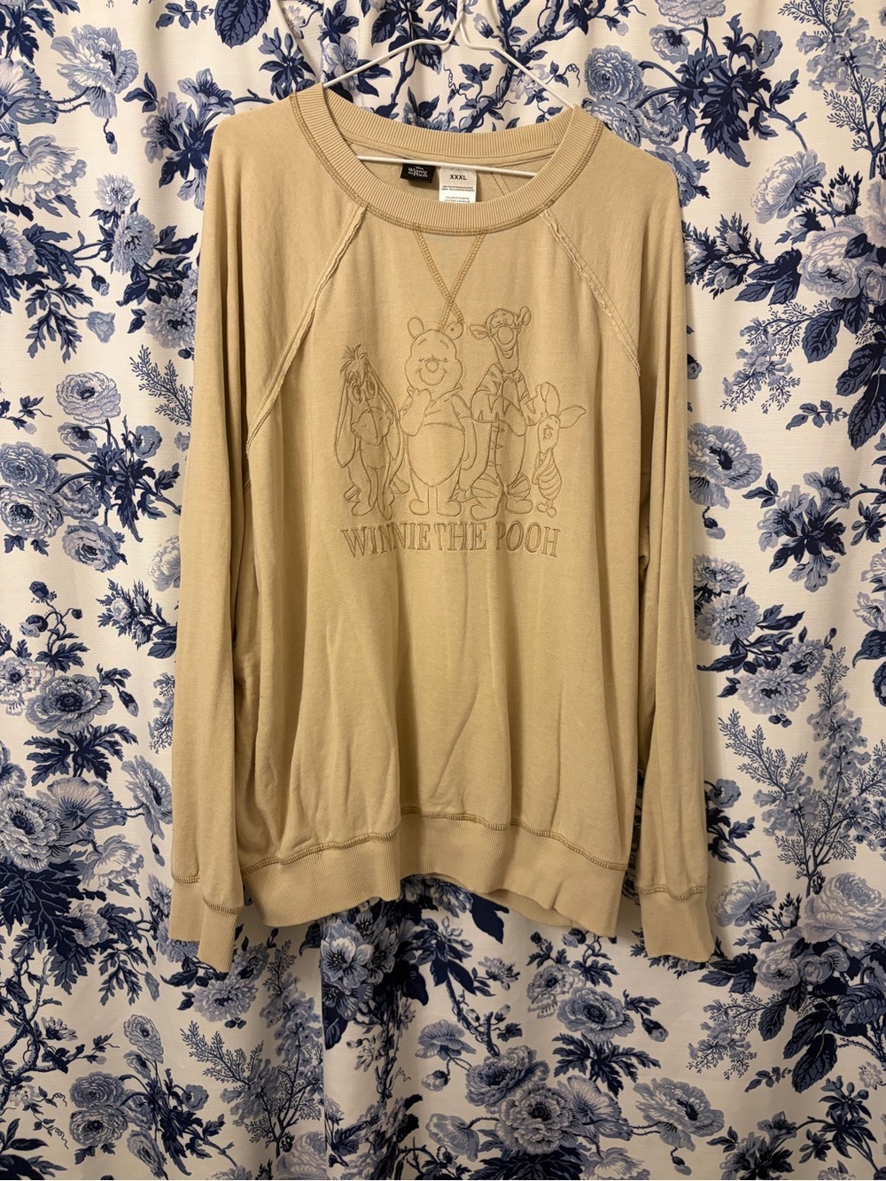 Disney Beige Winnie the Pooh Graphic Crewneck Sweatshirt